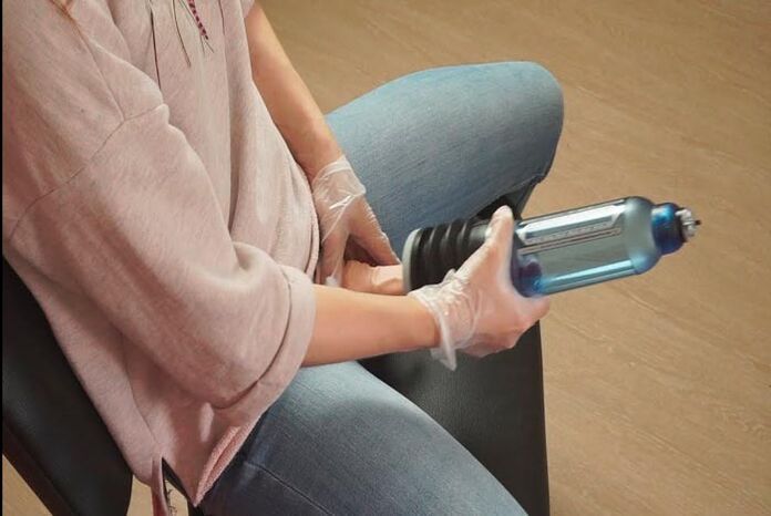 Utilizzo di una pompa per l'ingrandimento del pene